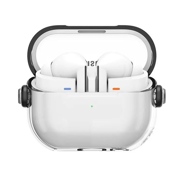 For Samsung Galaxy Buds3 / Buds3 Pro Case Kickstand TPU+PC Earbud Cover with Ring Strap