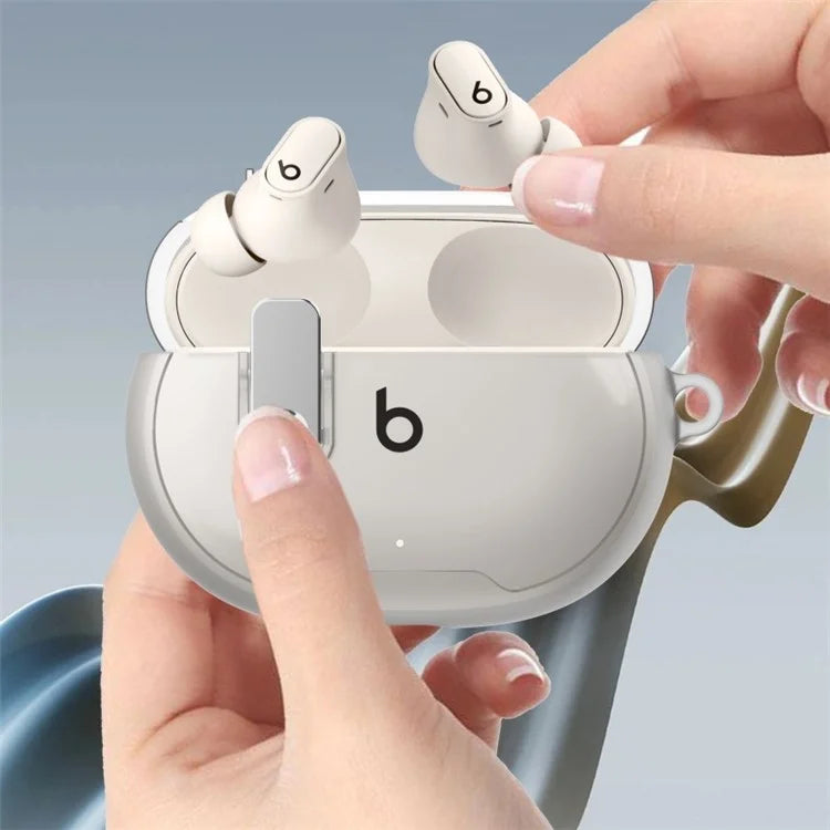 For Beats Studio Buds / Studio Buds + Case TPU+PC Earbud Cover with Carabiner