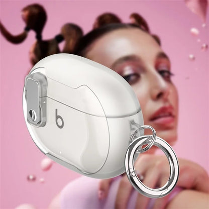 For Beats Studio Buds / Studio Buds + Case TPU+PC Earbud Cover with Carabiner