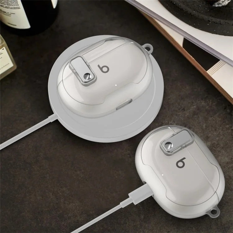 For Beats Studio Buds / Studio Buds + Case TPU+PC Earbud Cover with Carabiner