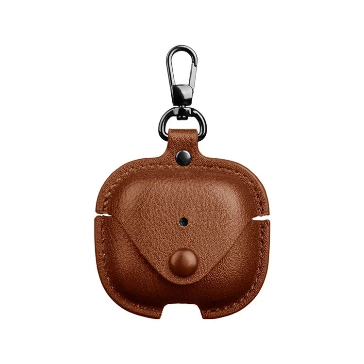 For AirPods 4 Charging Case Cover PU Leather+PC Earbuds Protective Case