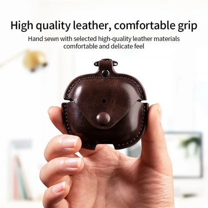 For AirPods 4 Charging Case Cover PU Leather+PC Earbuds Protective Case