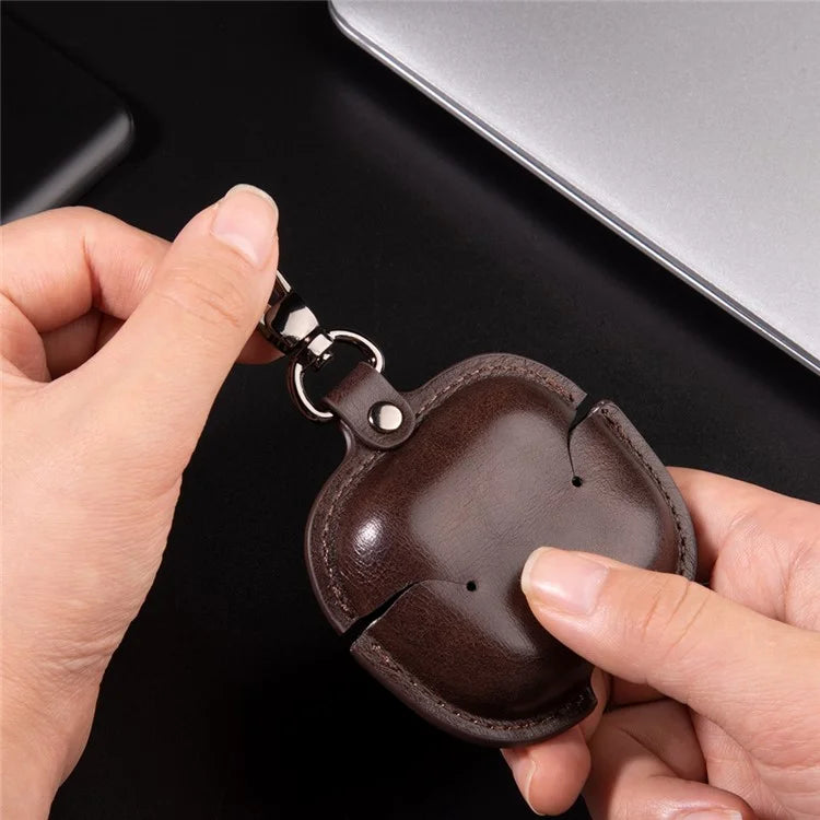 For AirPods 4 Charging Case Cover PU Leather+PC Earbuds Protective Case