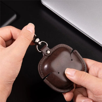 For AirPods 4 Charging Case Cover PU Leather+PC Earbuds Protective Case