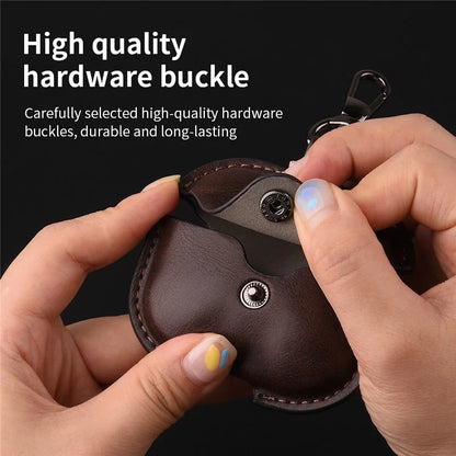 For AirPods 4 Charging Case Cover PU Leather+PC Earbuds Protective Case