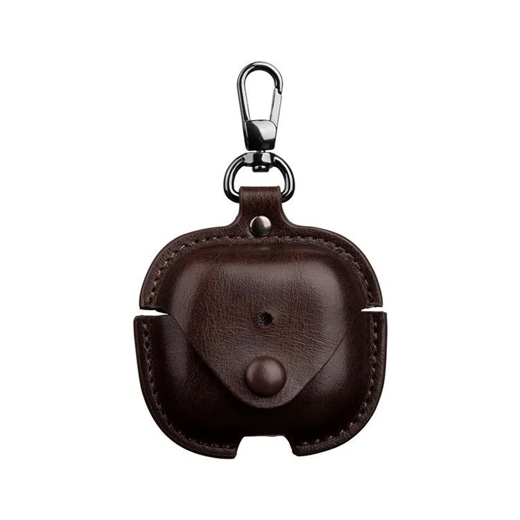For AirPods 4 Charging Case Cover PU Leather+PC Earbuds Protective Case