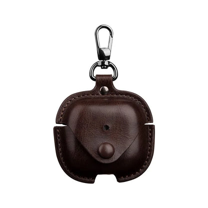 For AirPods 4 Charging Case Cover PU Leather+PC Earbuds Protective Case
