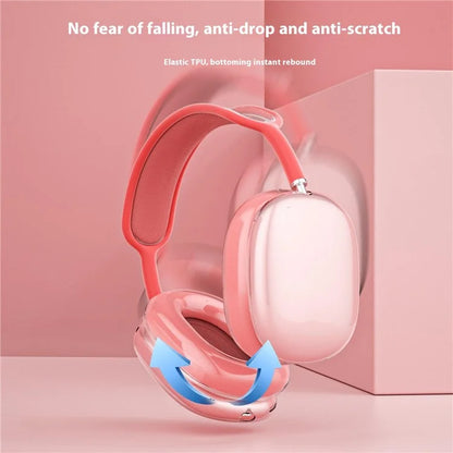 1 Pair Earpad Case for AirPods Max Clear TPU Protective Ear Cups Cover
