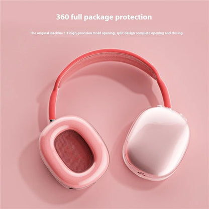 1 Pair Earpad Case for AirPods Max Clear TPU Protective Ear Cups Cover