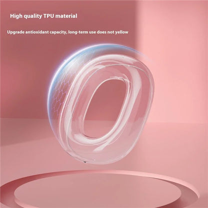 1 Pair Earpad Case for AirPods Max Clear TPU Protective Ear Cups Cover