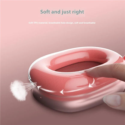 1 Pair Earpad Case for AirPods Max Clear TPU Protective Ear Cups Cover