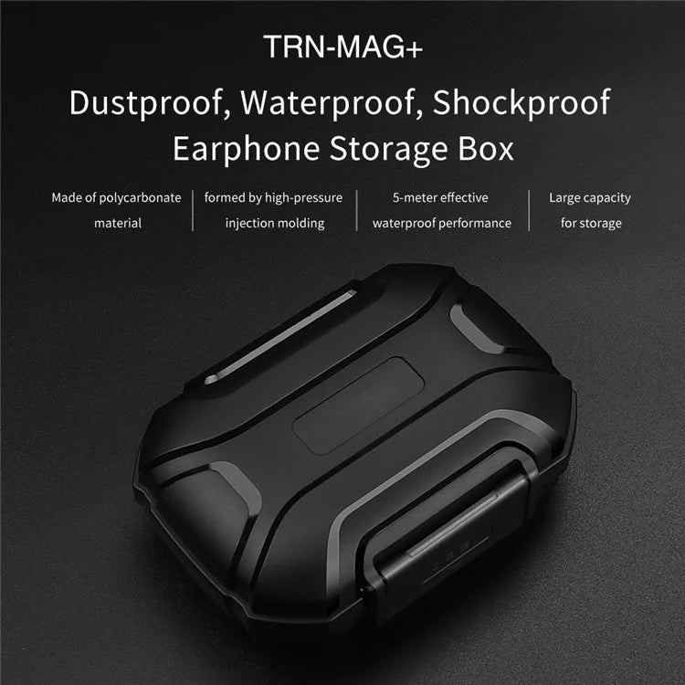 TRN MAG+ Earphone Storage Box Anti-fall Headset Accessories Sealed Waterproof Storage Case