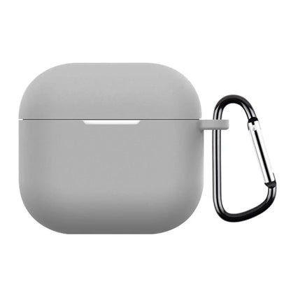 For AirPods 4 Silicone Case Soft Wireless Earbud Organizer Cover Thickness 2.5mm with Carabiner