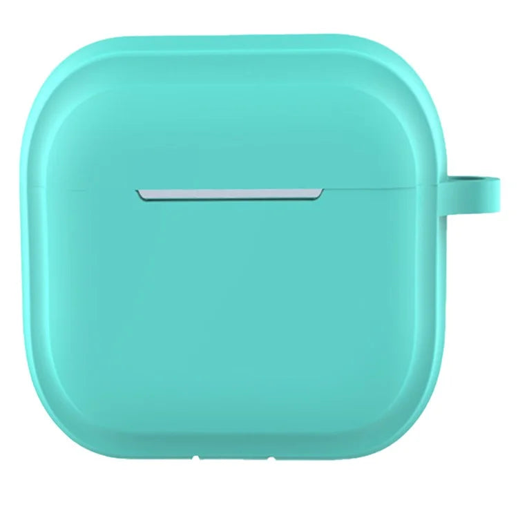 For AirPods 4 Case Bluetooth Earphone Silicone Case Earbud Protective Cover with Carabiner