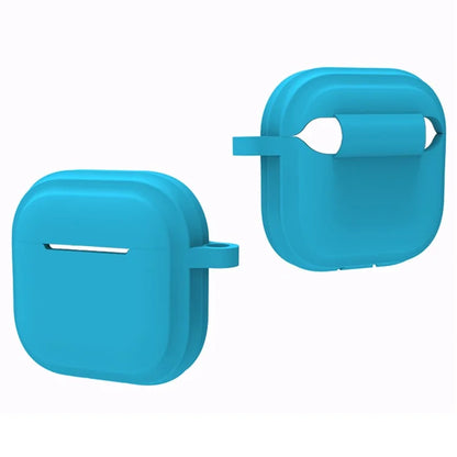For AirPods 4 Case Bluetooth Earphone Silicone Case Earbud Protective Cover with Carabiner