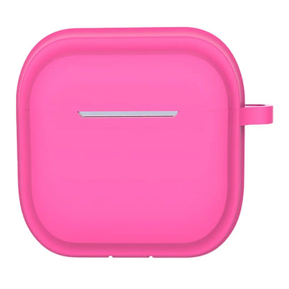 For AirPods 4 Case Bluetooth Earphone Silicone Case Earbud Protective Cover with Carabiner