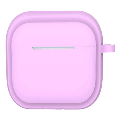 For AirPods 4 Case Bluetooth Earphone Silicone Case Earbud Protective Cover with Carabiner