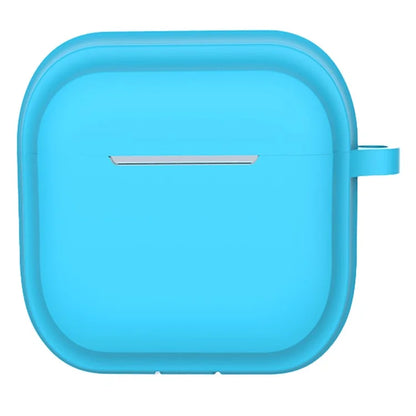 For AirPods 4 Case Bluetooth Earphone Silicone Case Earbud Protective Cover with Carabiner