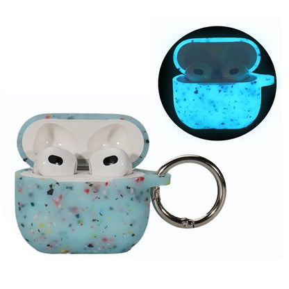 For AirPods 4 Case Bluetooth Earphone Degradable TPU Case Luminous Earbud Protective Cover with Buckle