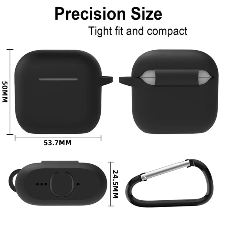 For Apple AirPods 4 Silicone Case Bluetooth Earphones Integrate Protective Sleeve with Hook