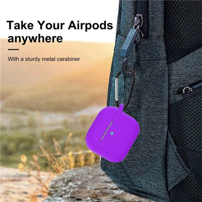 For Apple AirPods 4 Silicone Case Bluetooth Earphones Integrate Protective Sleeve with Hook