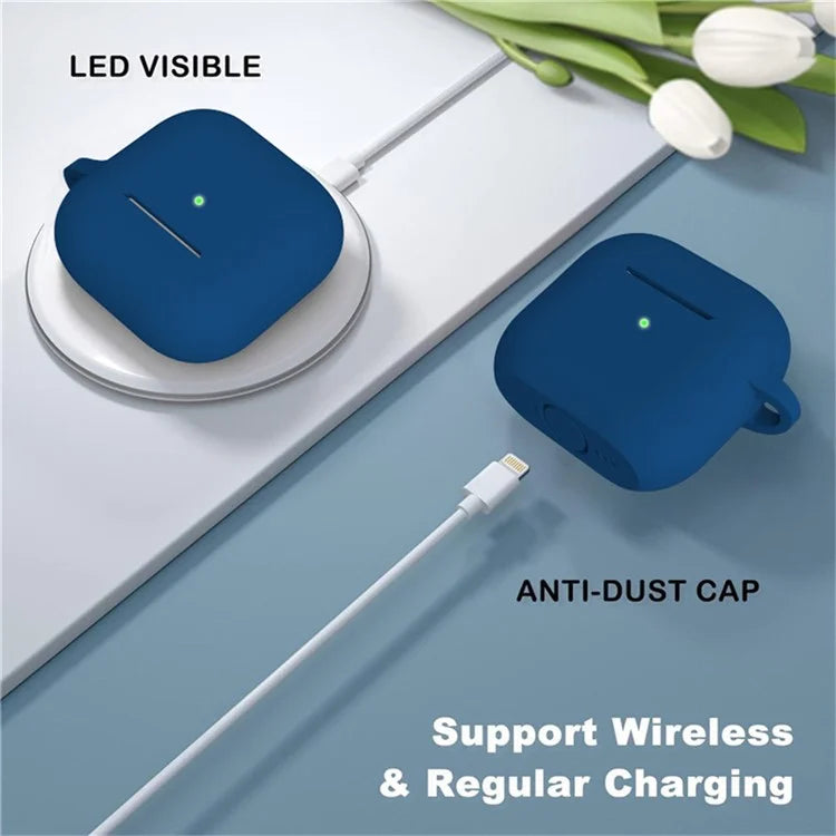 For Apple AirPods 4 Silicone Case Bluetooth Earphones Integrate Protective Sleeve with Hook