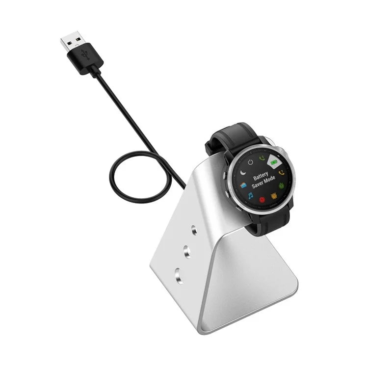 For Garmin Venu 3 / Venu 3S / Vivoactiv 5 Watch Charger Stand Aluminium Alloy Charging Dock with Data Function