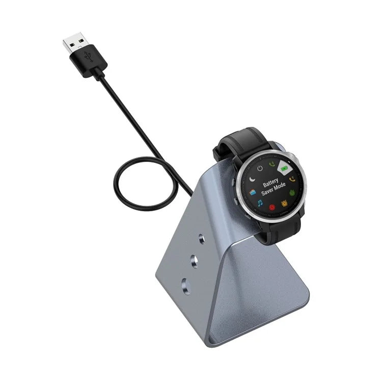 For Garmin Venu 3 / Venu 3S / Vivoactiv 5 Watch Charger Stand Aluminium Alloy Charging Dock with Data Function