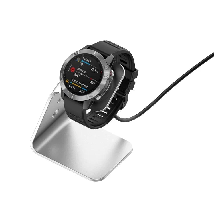 For Garmin Venu 3 / Venu 3S / Vivoactiv 5 Watch Charger Stand Aluminium Alloy Charging Dock with Data Function