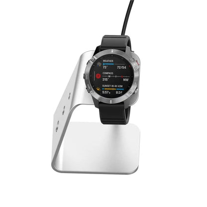 For Garmin Venu 3 / Venu 3S / Vivoactiv 5 Watch Charger Stand Aluminium Alloy Charging Dock with Data Function