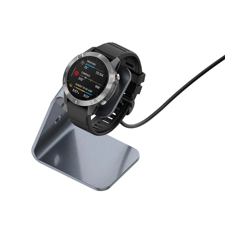 For Garmin Venu 3 / Venu 3S / Vivoactiv 5 Watch Charger Stand Aluminium Alloy Charging Dock with Data Function