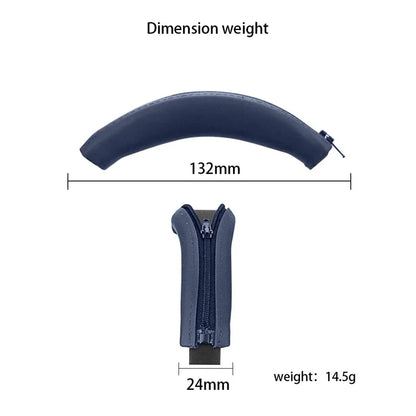For Sony WH-H910N Headphone Head Beam Silicone Cover Headband Zipper Protective Sleeve