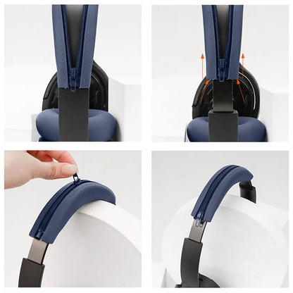 For Sony WH-H910N Headphone Head Beam + Earpad Protective Covers Set Soft Silicone Sleeve