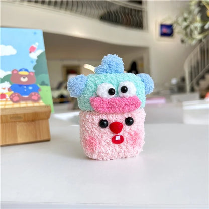 For Apple AirPods with Charging Case (2016) / (2019) / AirPods with Wireless Charging Case (2019) Cover Fluff+TPU Case