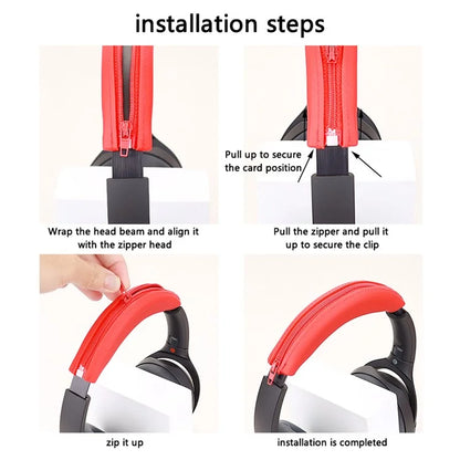 For Sony WH-1000XM3 / XM4 Headphone Head Beam Cover Soft Silicone Protective Headband Sleeve