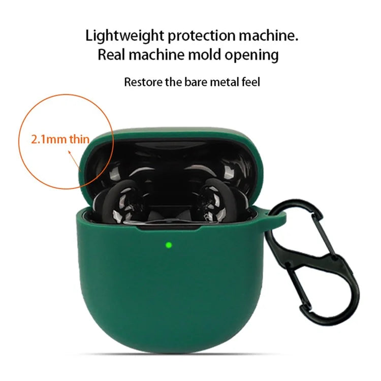 For Bose QuietComfort Ultra Silicone Case Full Protective Earphone Cover with Carabiner