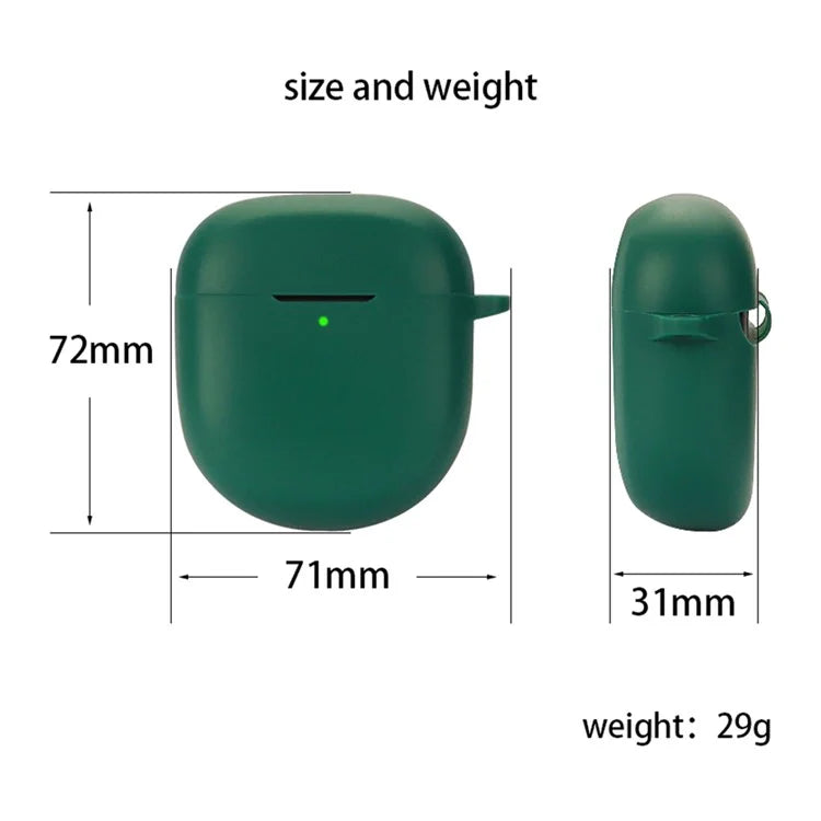 For Bose QuietComfort Ultra Silicone Case Full Protective Earphone Cover with Carabiner
