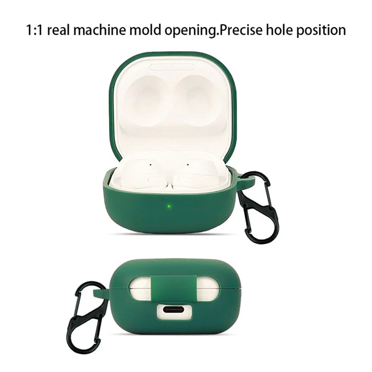 For Samsung Galaxy Buds FE Bluetooth Earphone Cover Anti-Scratch Sleeve Charging Bin Silicone Case with Buckle