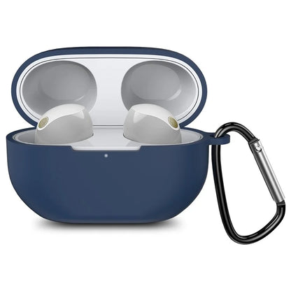 For Sony WF-1000XM5 Silicone Case Earphone Cover Bluetooth Headset Sleeve with Buckle