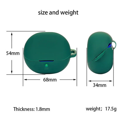 For SoundPEATS Clear Earphone Cover Bluetooth Headset Sleeve Charging Bin Silicone Case with Buckle