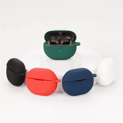 For SoundPEATS Air 4 Pro Silicone Case Cover Bluetooth Headset Sleeve with Buckle
