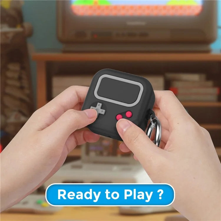 AHASTYLE PT-JY10 For Samsung Buds Live / Buds Pro / Buds 2 Silicone Case Game Controller Design 2-Piece Shockproof Cover