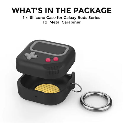 AHASTYLE PT-JY10 For Samsung Buds Live / Buds Pro / Buds 2 Silicone Case Game Controller Design 2-Piece Shockproof Cover