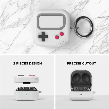 AHASTYLE PT-JY10 For Samsung Buds Live / Buds Pro / Buds 2 Silicone Case Game Controller Design 2-Piece Shockproof Cover