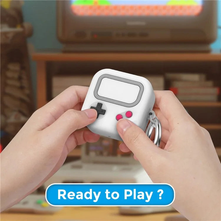 AHASTYLE PT-JY10 For Samsung Buds Live / Buds Pro / Buds 2 Silicone Case Game Controller Design 2-Piece Shockproof Cover