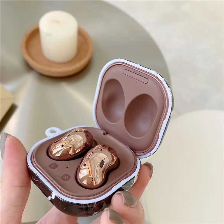 For Samsung Galaxy Buds FE / Buds2 Pro / Buds2 / Buds Live / Buds Pro Bluetooth Headphone Marble Pattern PC Protective Case