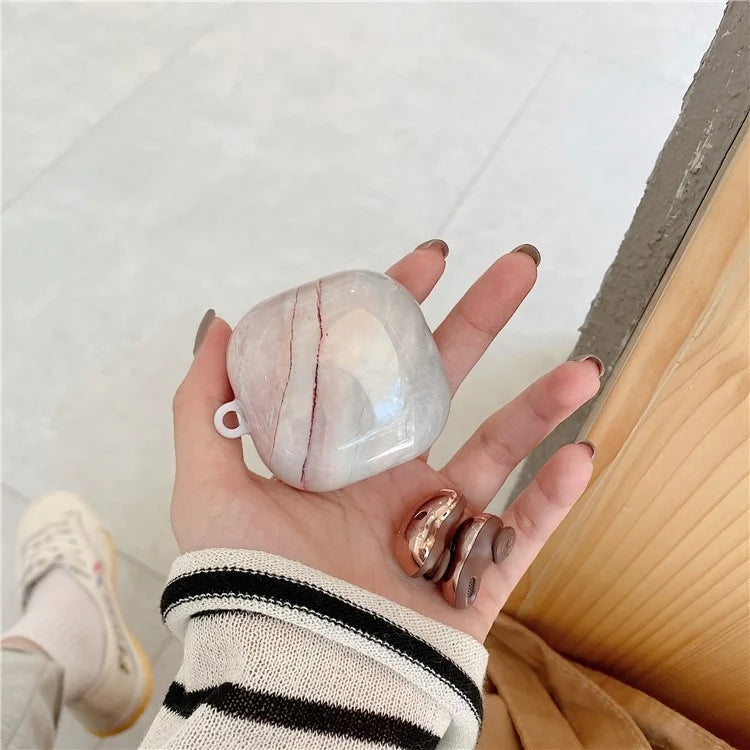 For Samsung Galaxy Buds FE / Buds2 Pro / Buds2 / Buds Live / Buds Pro Bluetooth Headphone Marble Pattern PC Protective Case