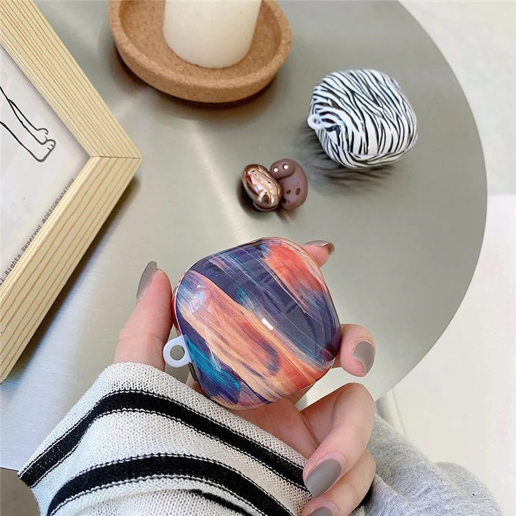 For Samsung Galaxy Buds FE / Buds2 Pro / Buds2 / Buds Live / Buds Pro Bluetooth Headphone Marble Pattern PC Protective Case