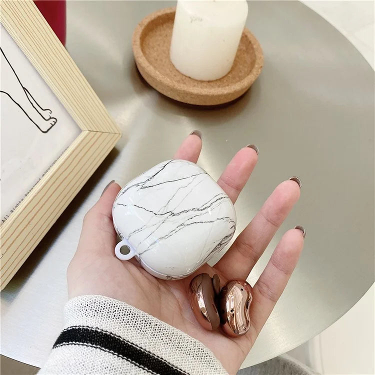 For Samsung Galaxy Buds FE / Buds2 Pro / Buds2 / Buds Live / Buds Pro Bluetooth Headphone Marble Pattern PC Protective Case