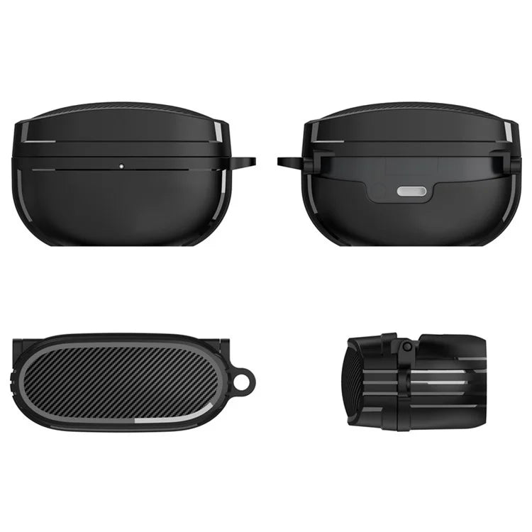 For Sony WF-1000XM5 Bluetooth Earphone TPU Cover Protective Case with Hanging Buckle